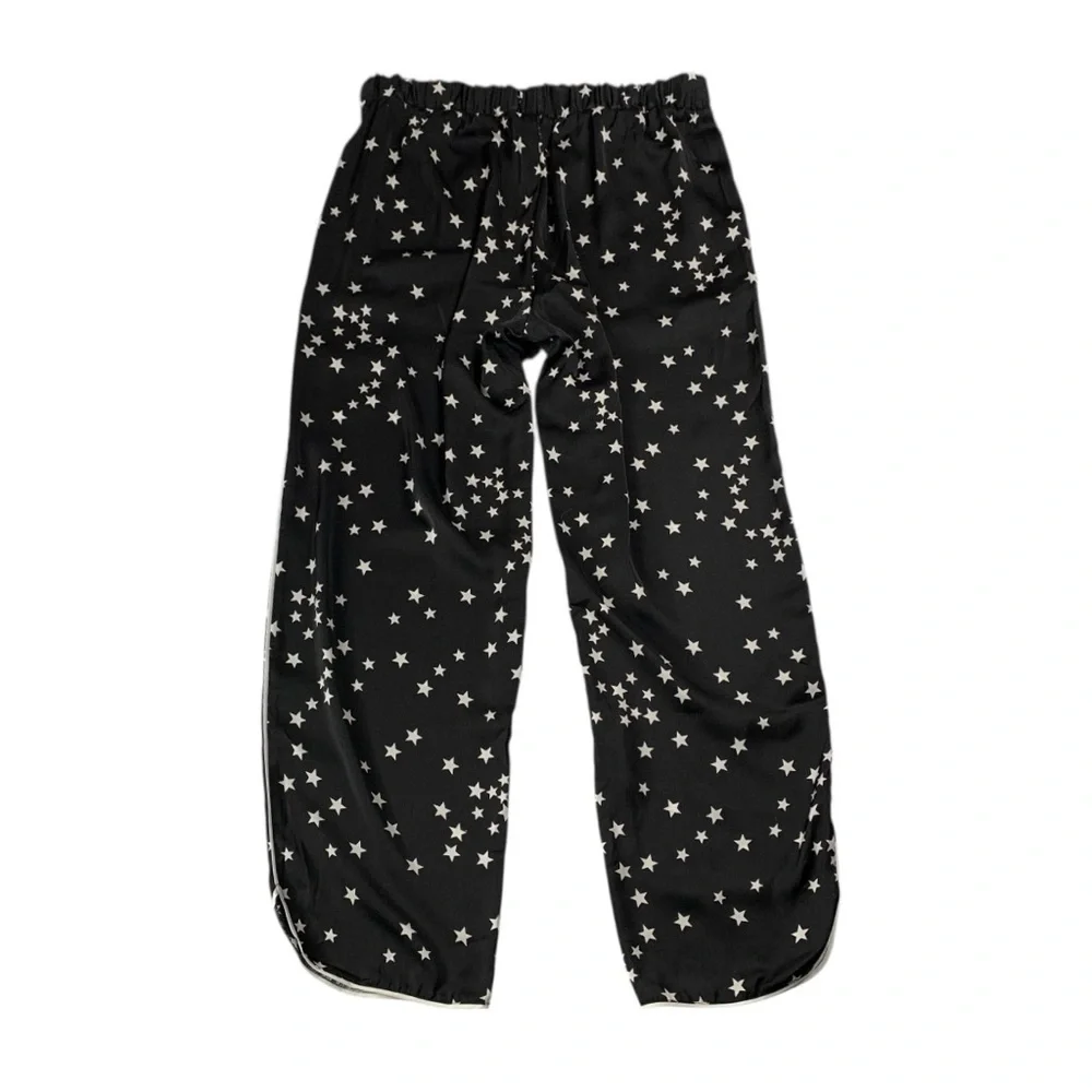 INC Silky Satin Cami PJ Pajama Set M Starry Nights Celestial Stars Loungewear
